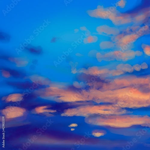 blue sky and clouds © Гузель Хасанова