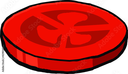 A tomato slice
