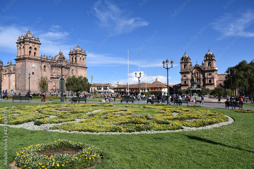La gran plaza central de Cusco