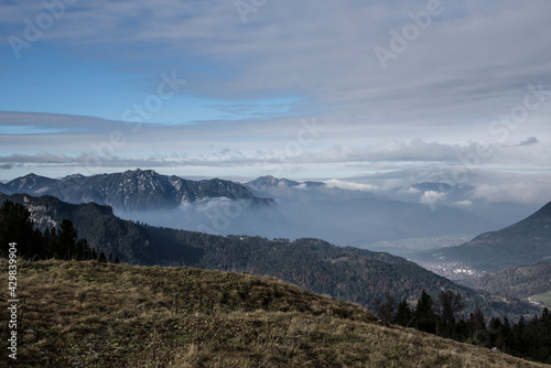 hiking mountains scenic view