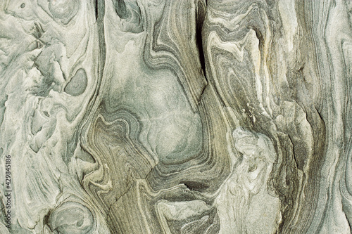 abstract wavy gray and white lines on the stone