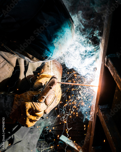 Welder Welding and Iron Fence