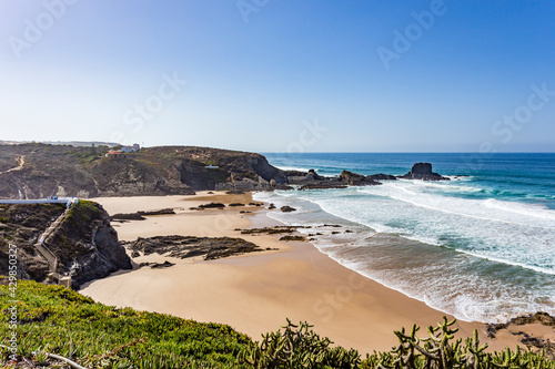 beach Zambujeira do Mar, Alentejo, Portugal photo