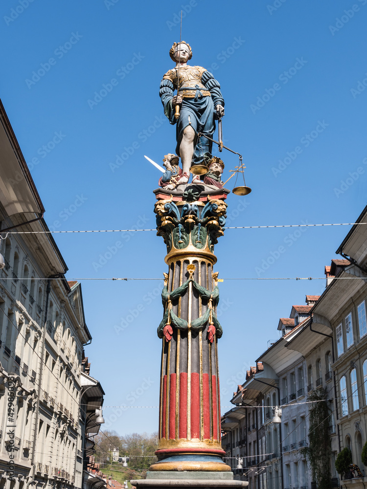 Obraz premium Fontaine de la justice à Berne