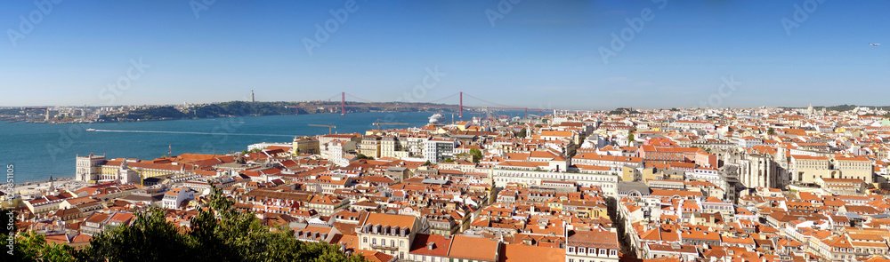 Panorama von Lissabon vom Castelo de São Jorge
