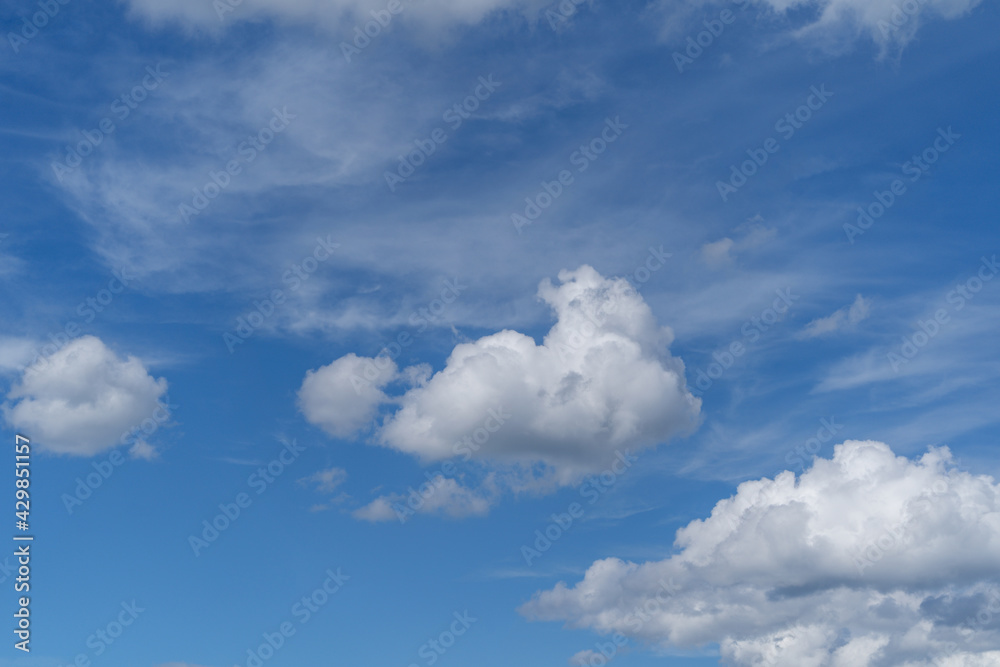 Beautiful Cloudscape on blue sky background in summer. Beautiful Cloudscape on blue sky background in summer.