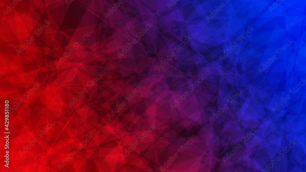 Abstract Background. Gradient Red Purple Pink Blue with Crystal Texture and Stars. Background for your content like as video, gaming, broadcast, streaming, promotion, advertise, presentation anymore.