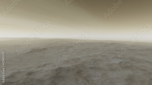 science fiction illustration  beautiful space background  a computer-generated surface  a fantasy world 3d render