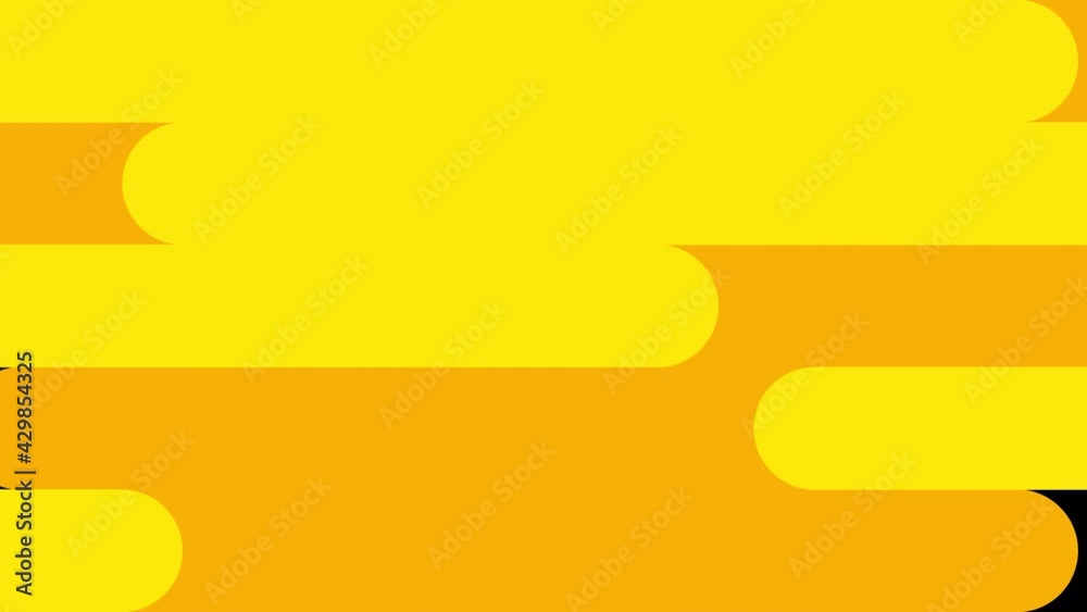 5 Transition of graphics animated yellow and orange background. 4K resolution with alpha channel.