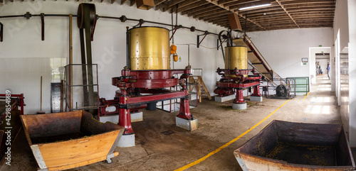 Tea production in factory, Sao Miguel island, Azores travel destination.