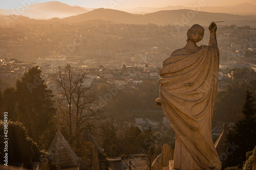 Sanctuary of Bom Jesus do Monte (also known as Sanctuary of Bom Jesus de Braga) is located in Tenoes parish, in the city, county and district of Braga, Portugal. photo