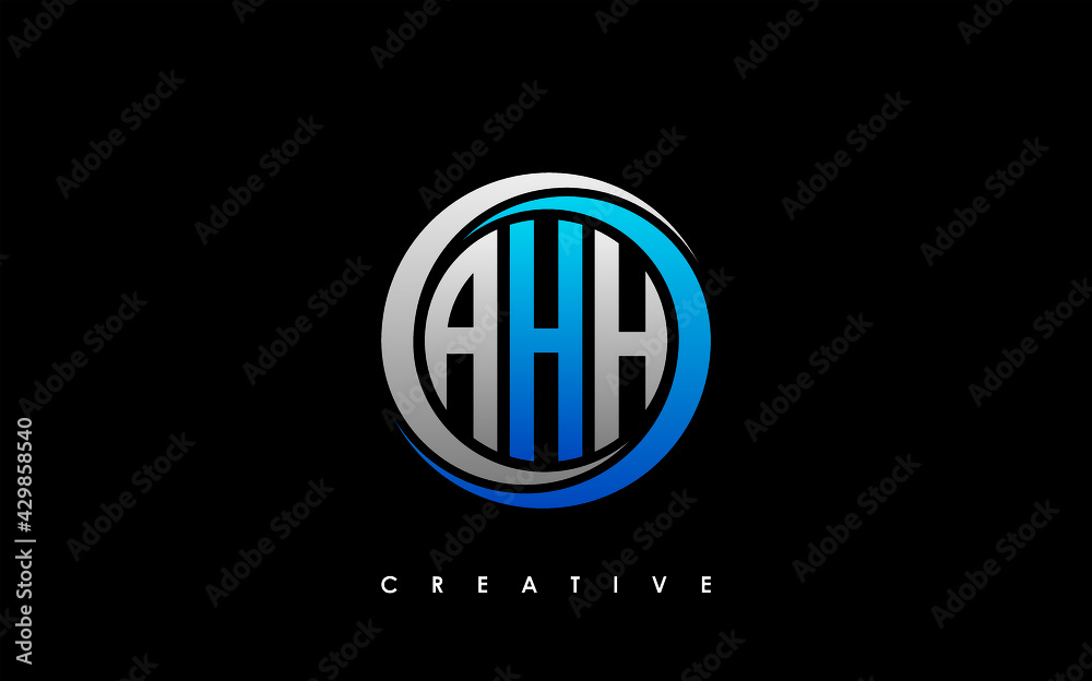AHH Letter Initial Logo Design Template Vector Illustration