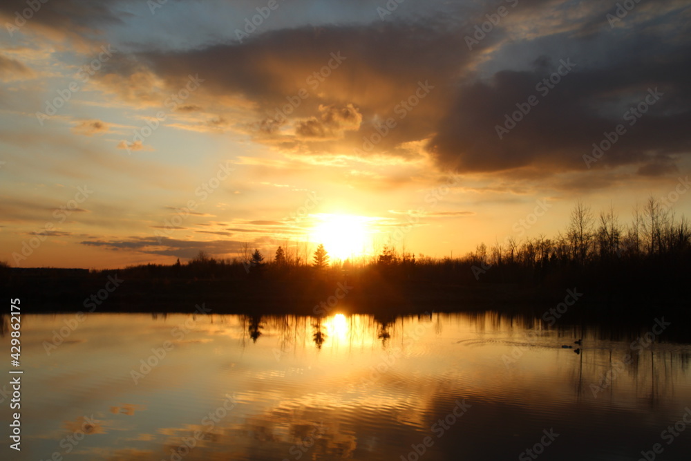 Glory Of Spring Sunset, Pylypow Wetlands, Edmonton, Alberta Glory Of Spring Sunset, Pylypow Wetlands, Edmonton, Alberta