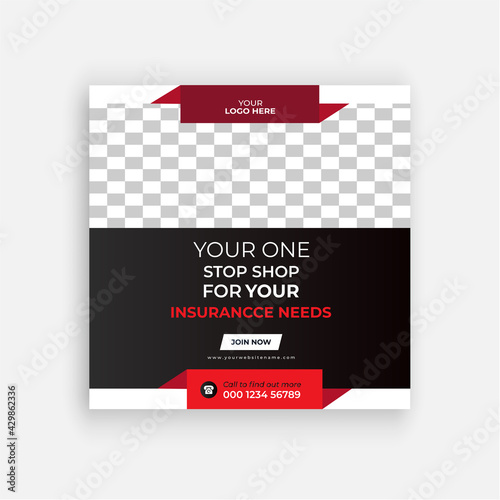 Insurance Business social media post banner design