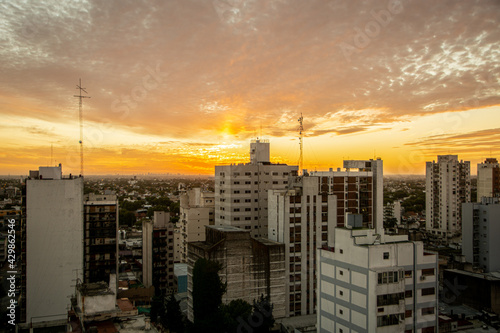The magic hour over the city