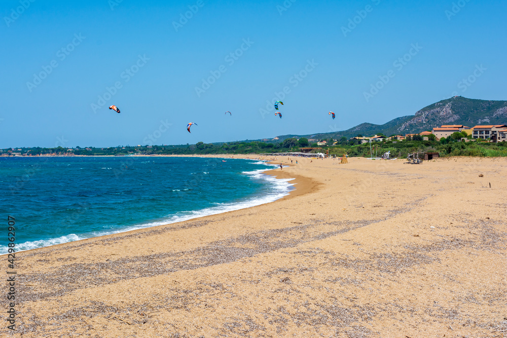 Romanos Beach located near Romanos coastal village and close to the famous Luxury Resort Costa Navarino
