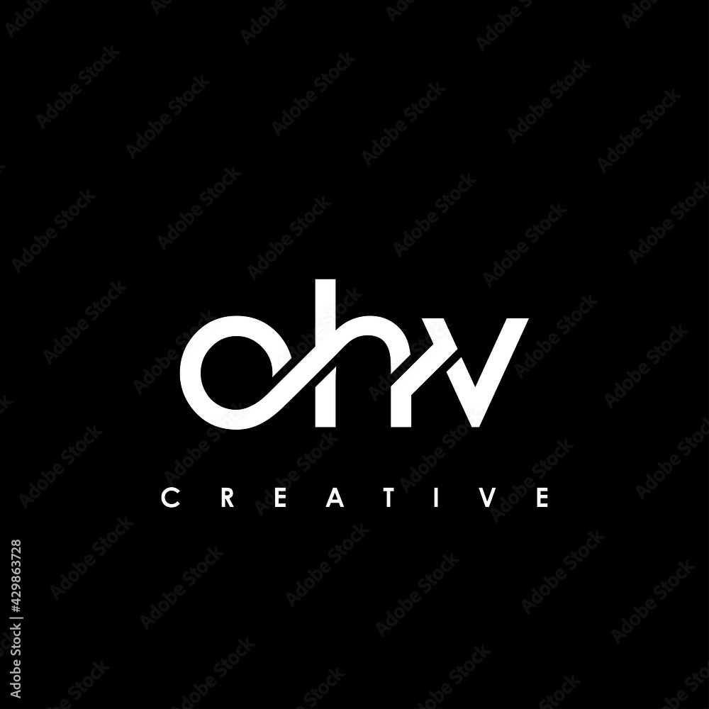 OHV Letter Initial Logo Design Template Vector Illustration
