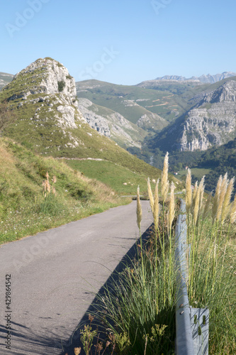 Open Road in Busampiro Peaks; Lierganes; Cantabria photo