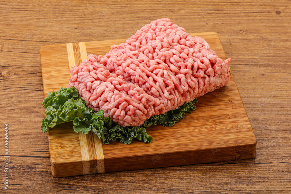 Raw pork minced meat for cooking Raw pork minced meat for cooking