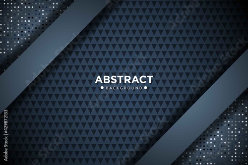 luxurious dark background with glitter and overlap layer. abstract modern background. editable eps 10 vector.