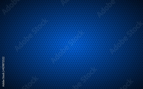 Blue metal plate texture. Stainless steel background with gradient and diagonal lines. Modern vector illustration