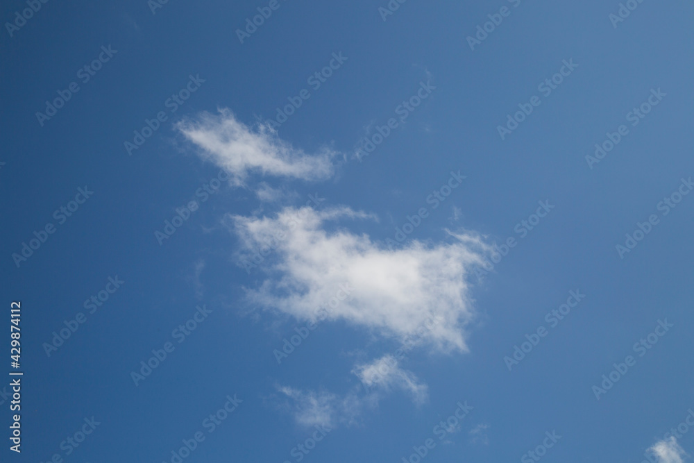 Blue sky background with beautiful summer clouds. Blue sky background with beautiful summer clouds.