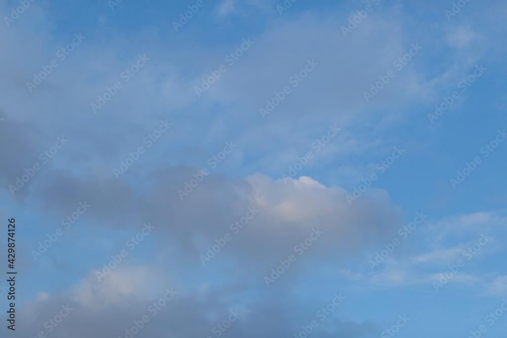 Blue sky background with beautiful summer clouds. Blue sky background with beautiful summer clouds.