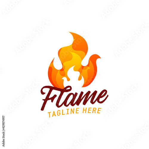 Flame Logo Vector and Abstract