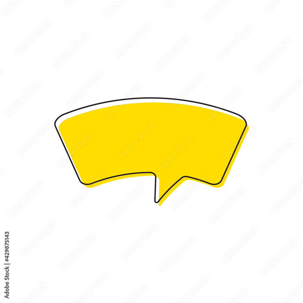 Set of blank empty vector speech bubbles. Chat, inbox, dialog, message, question, communication, talk, speak, sticker, balloon, thinking