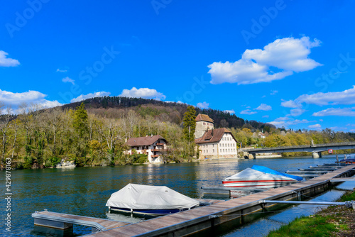 Rheinufer bei Kaiserstuhl AG - Schweiz