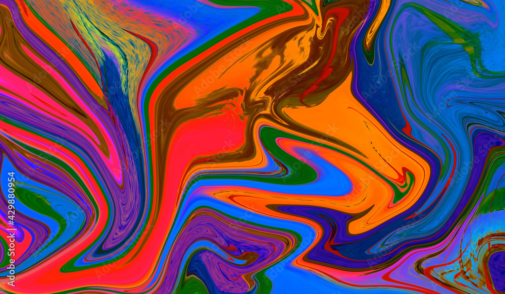 Colorful Abstract Modern Hand Painted Seamless Background Swirls Pattern Design Colorful Abstract Modern Hand Painted Seamless Background Swirls Pattern Design