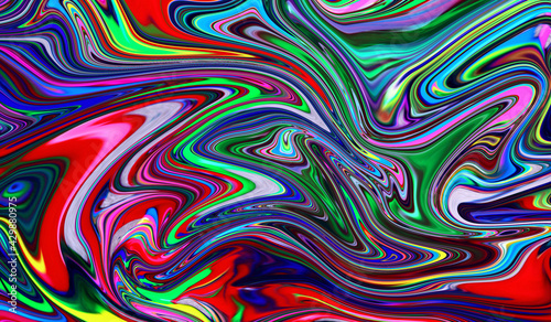 Trippy Psychedelic Colorful Abstract Modern Hand Painted Background Swirls Pattern Design