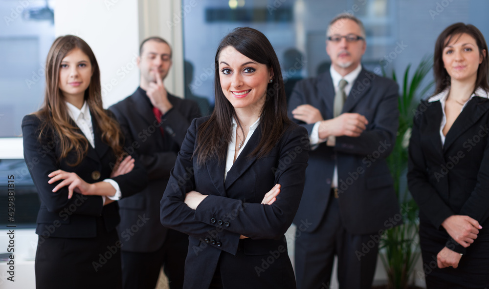 Group of business people in their office Group of business people in their office