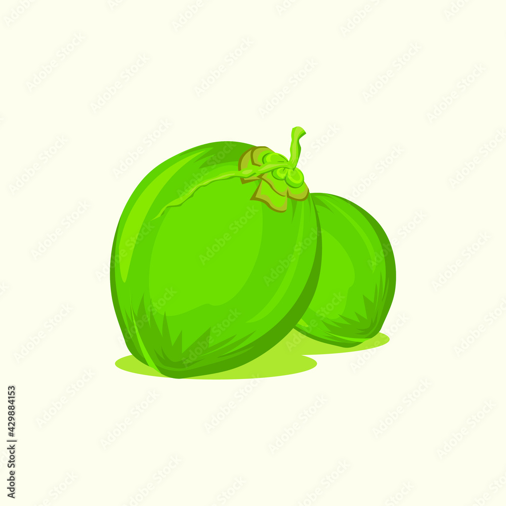 the coconut fruit design vector is suitable for various design projects the coconut fruit design vector is suitable for various design projects