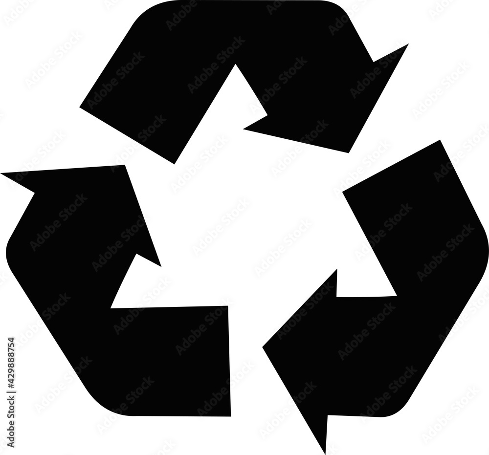 Vector illustration of recycle symbol icon Vector illustration of recycle symbol icon