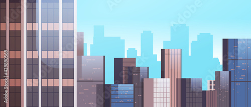 city buildings skyline modern architecture cityscape background horiontal