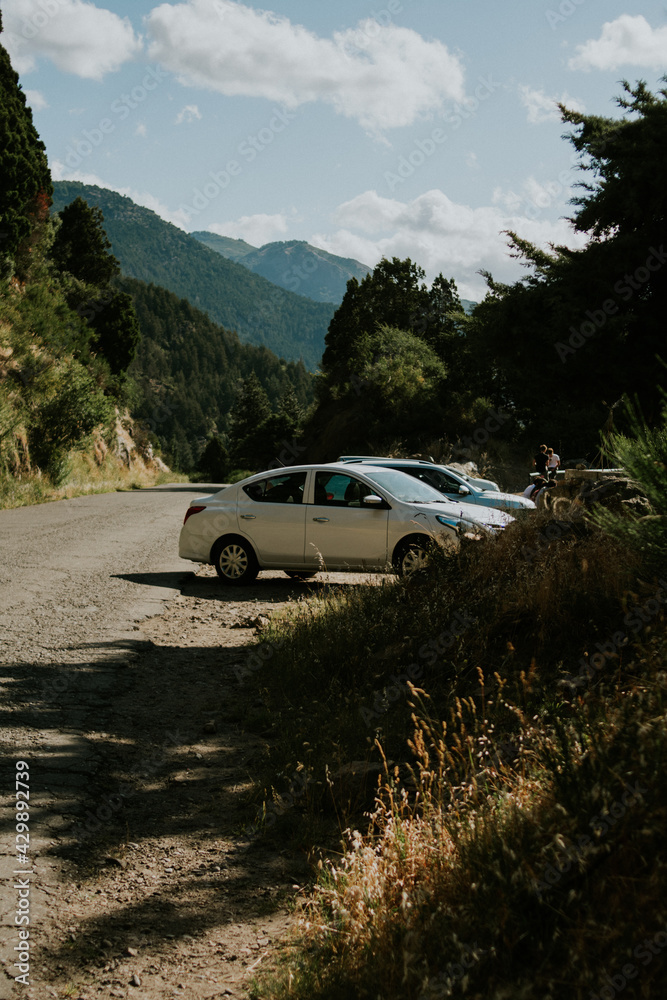 Car in the mountain