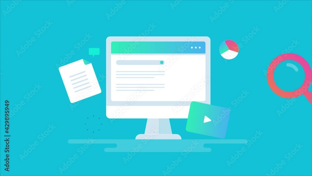 SEO animation. Concept of search engine optimization, website ranking, 4k video clip. SEO animation. Concept of search engine optimization, website ranking, 4k video clip.
