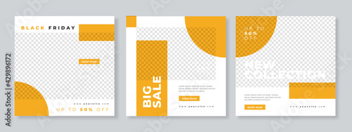 Social media template banner fashion sale promotion - vector