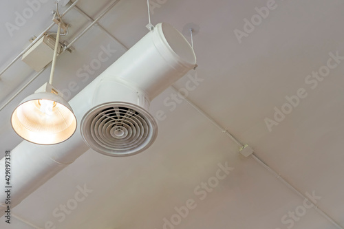 Air duct conditioning ceiling in the building © CHOKCHAI