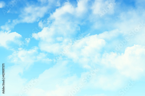 blue sky with clouds