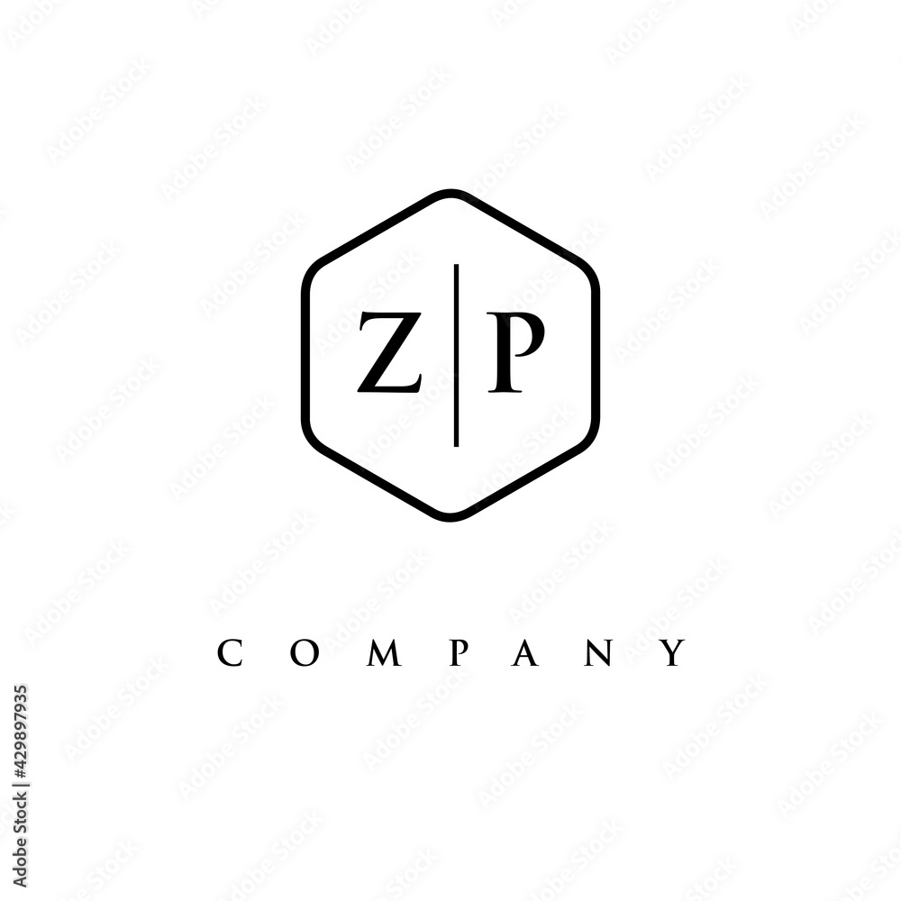 initial ZP logo design vector initial ZP logo design vector