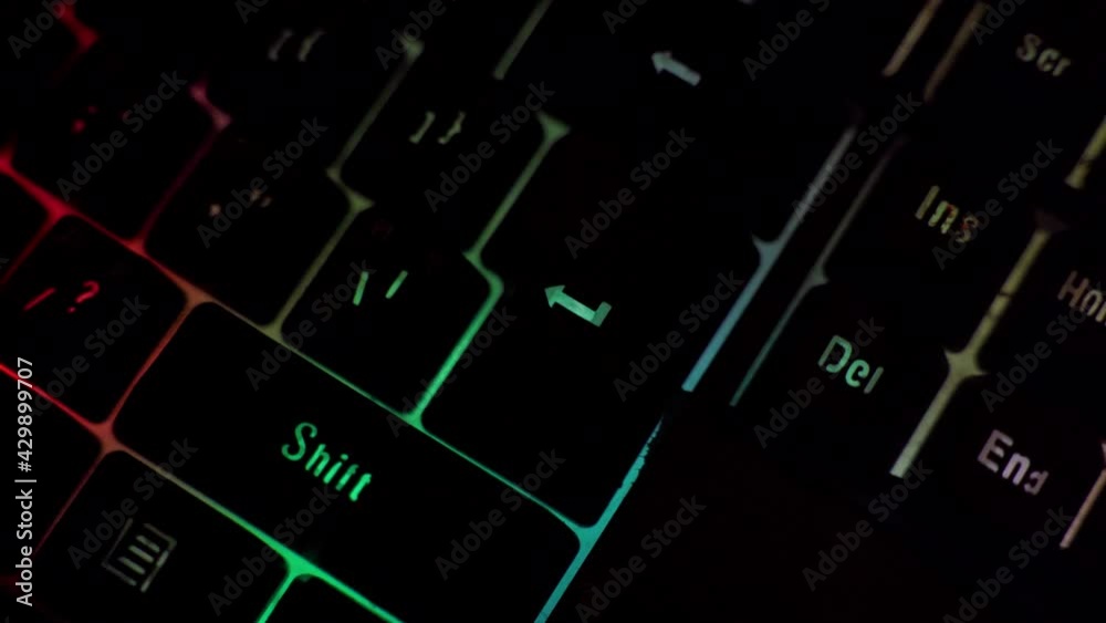 Close-up of professional gaming cyber sports keyboard background with RGB keyboard. Close-up of professional gaming cyber sports keyboard background with RGB keyboard.