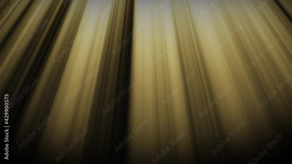 2D animation of Crepuscular Ray on a black background. The color is yellow.