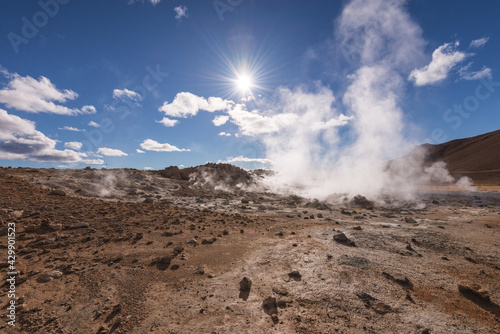 strange land Geyser