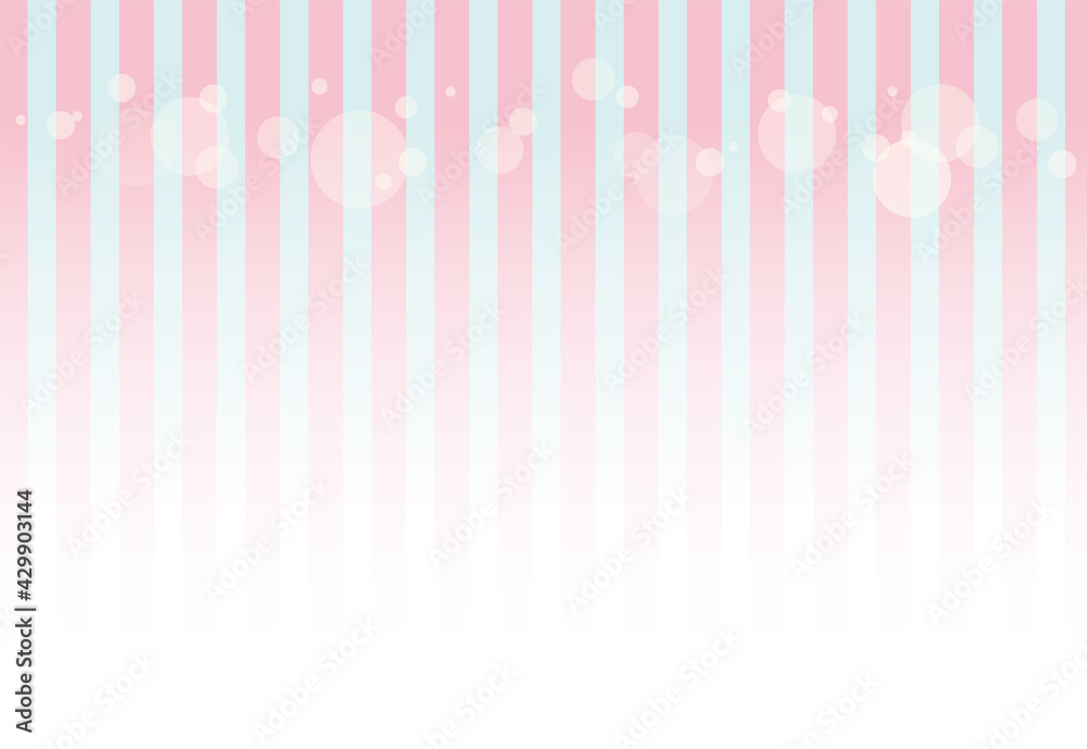 可愛い ピンク 水色 縞々 ストライプ ゆめかわ 広告 背景 バック ベクター イラスト Obamitsu Cute Pink And Skyblue Stripe Background Image Stock Vector Adobe Stock