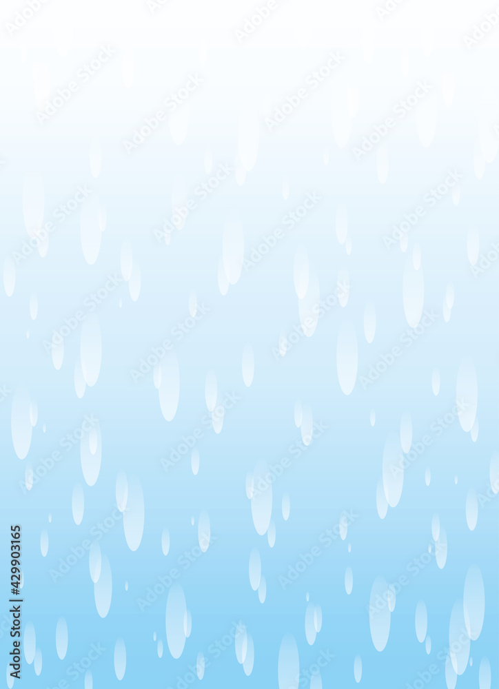 背景_水色 青 ブルー バックグラウンド_ベクター イラスト 泡 水泡 グラデーション エコ イメージ 広告 水 爽やか 綺麗 blue water shower background image