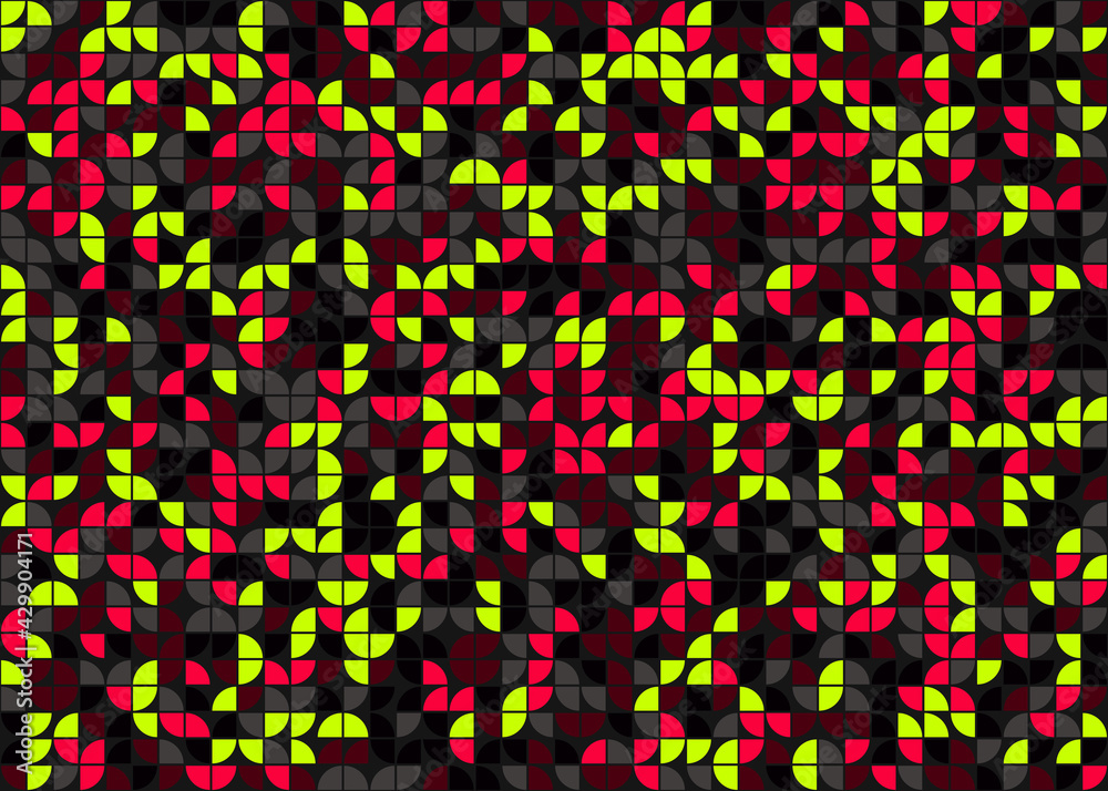 Obraz premium Abstract Geometric Pattern generative computational art illustration