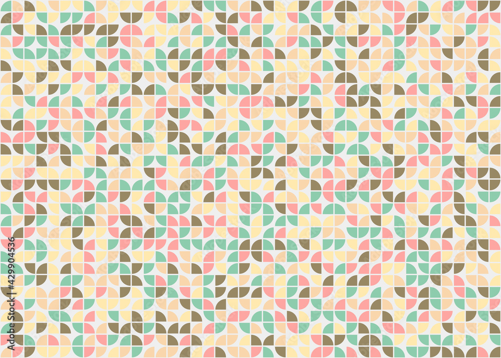 Fototapeta premium Abstract Geometric Pattern generative computational art illustration