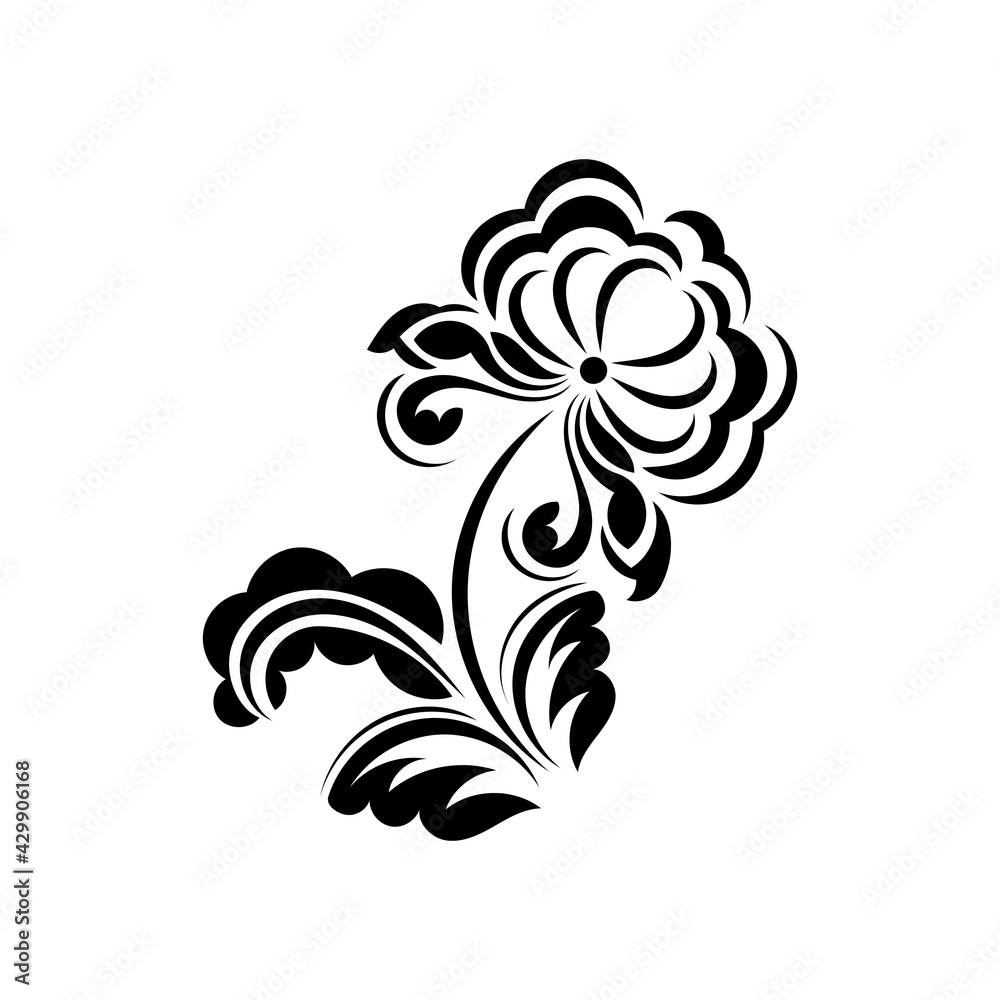 Retro ornament antique style acanthus. Good for logos, prints and postcards. Vector